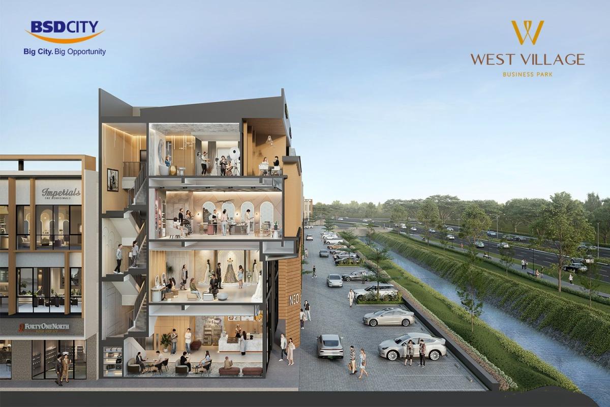 West Village BSD 2 Type Shophouse